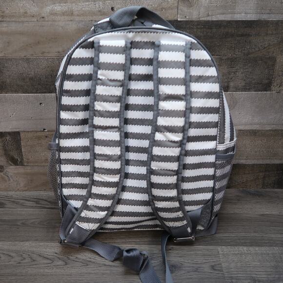 Thirty-One Gray White Backpack Lets Go - Picture 3 of 10